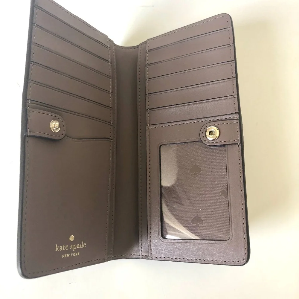 Kate spade Darcy Slim bifold Wallet-Warm Vellum